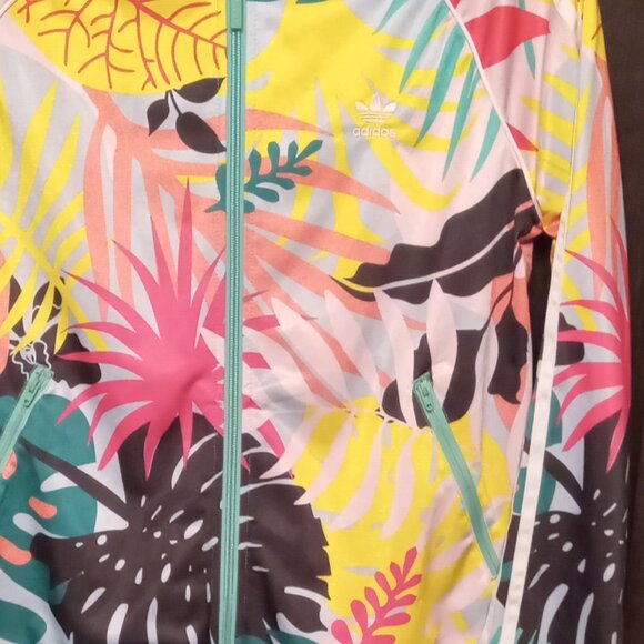 Adidas Tropicalage SST Graphic Superstar Women's Track Jacket Palm Size Medium - Picture 4 of 8